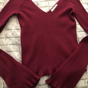 L.A. Hearts romantic cold shoulder sweater